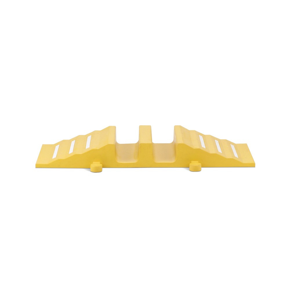 Illustration du produit: dancop Passage pour flexibles et câbles, rampe, largeur 300 mm, jaune