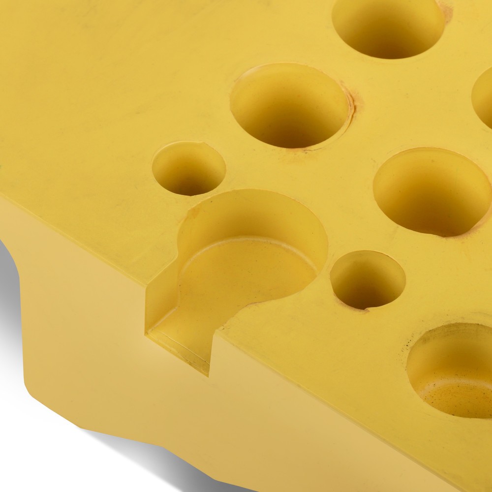 Produktabbildung Nr. 10: dancop Passage pour flexibles et câbles, rampe, largeur 300 mm, jaune