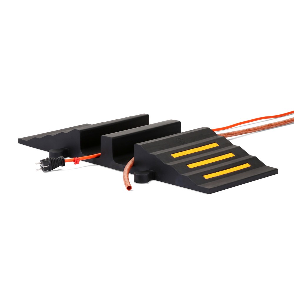 Produktabbildung Nr. 11: dancop Passage pour flexibles et câbles, rampe, largeur 300 mm, noir