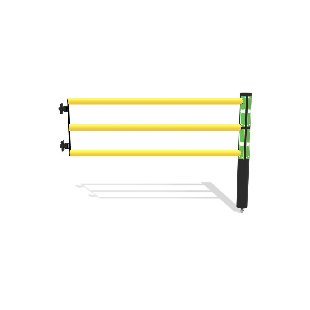 Produktabbildung Nr. 1: dancop Porte battante pour garde-corps de sécurité « Delta », H x l 1 200 x 1 750 mm, avec rouleau