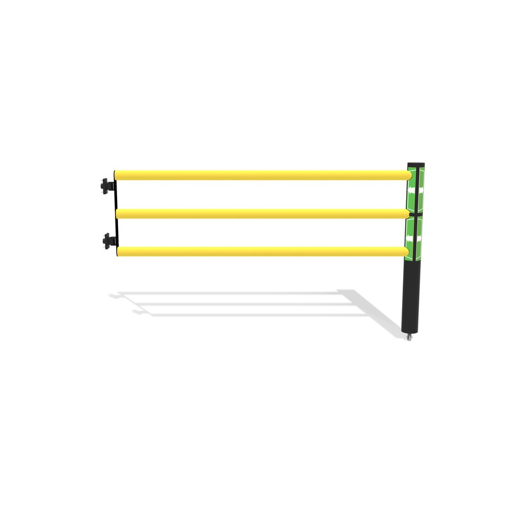 Produktabbildung Nr. 1: dancop Porte battante pour garde-corps de sécurité « Delta », H x l 1 200 x 2 000 mm, avec rouleau