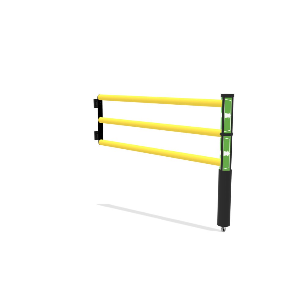 Produktabbildung Nr. 2: dancop Porte battante pour garde-corps de sécurité « Delta », H x l 1 200 x 1 750 mm, avec rouleau