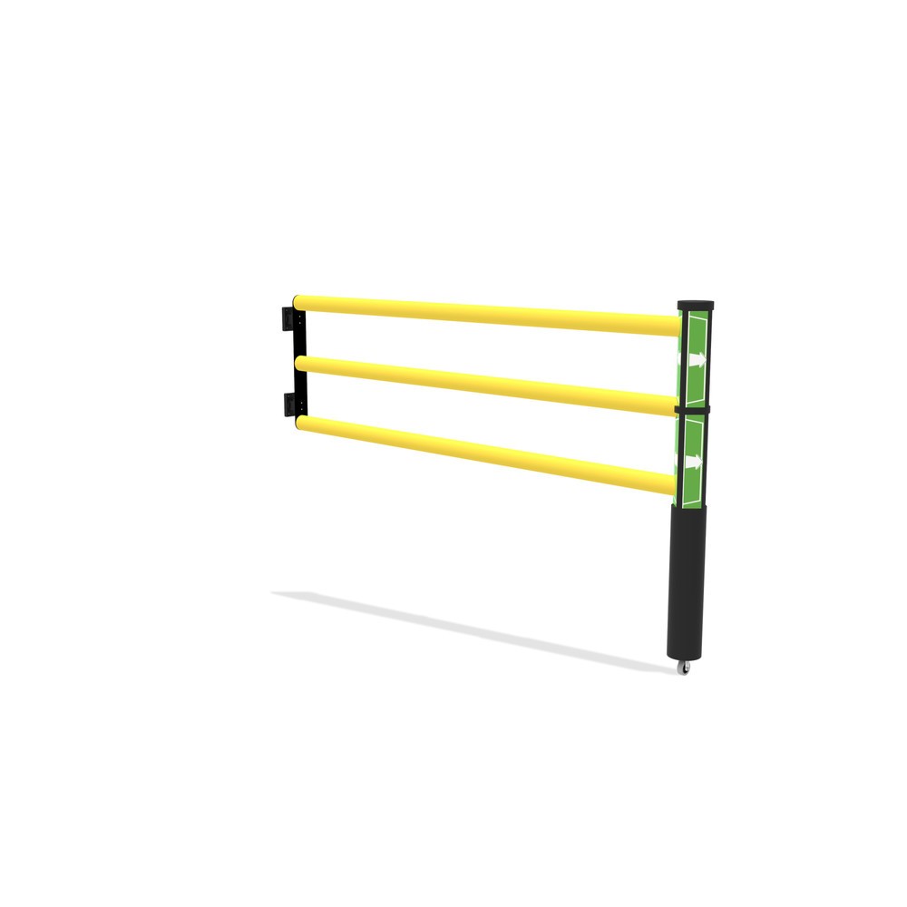 Produktabbildung Nr. 2: dancop Porte battante pour garde-corps de sécurité « Delta », H x l 1 200 x 2 000 mm, avec rouleau