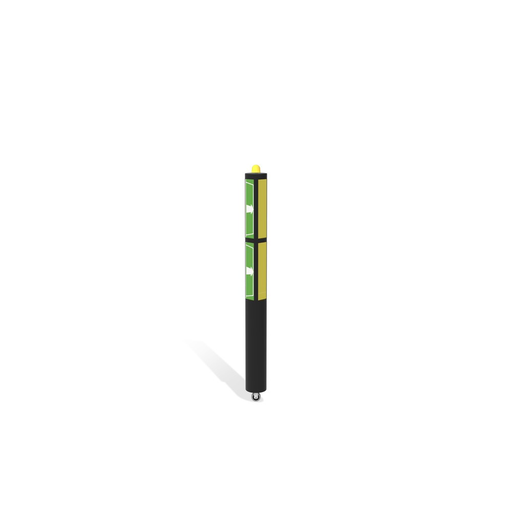 Produktabbildung Nr. 3: dancop Porte battante pour garde-corps de sécurité « Delta », H x l 1 200 x 2 000 mm, avec rouleau