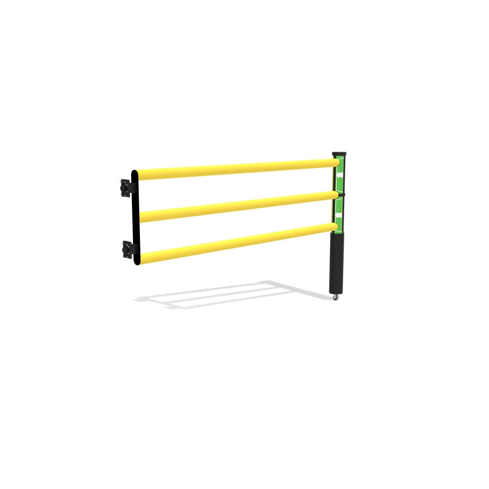 Produktabbildung Nr. 8: dancop Porte battante pour garde-corps de sécurité « Delta », H x l 1 200 x 2 000 mm, avec rouleau