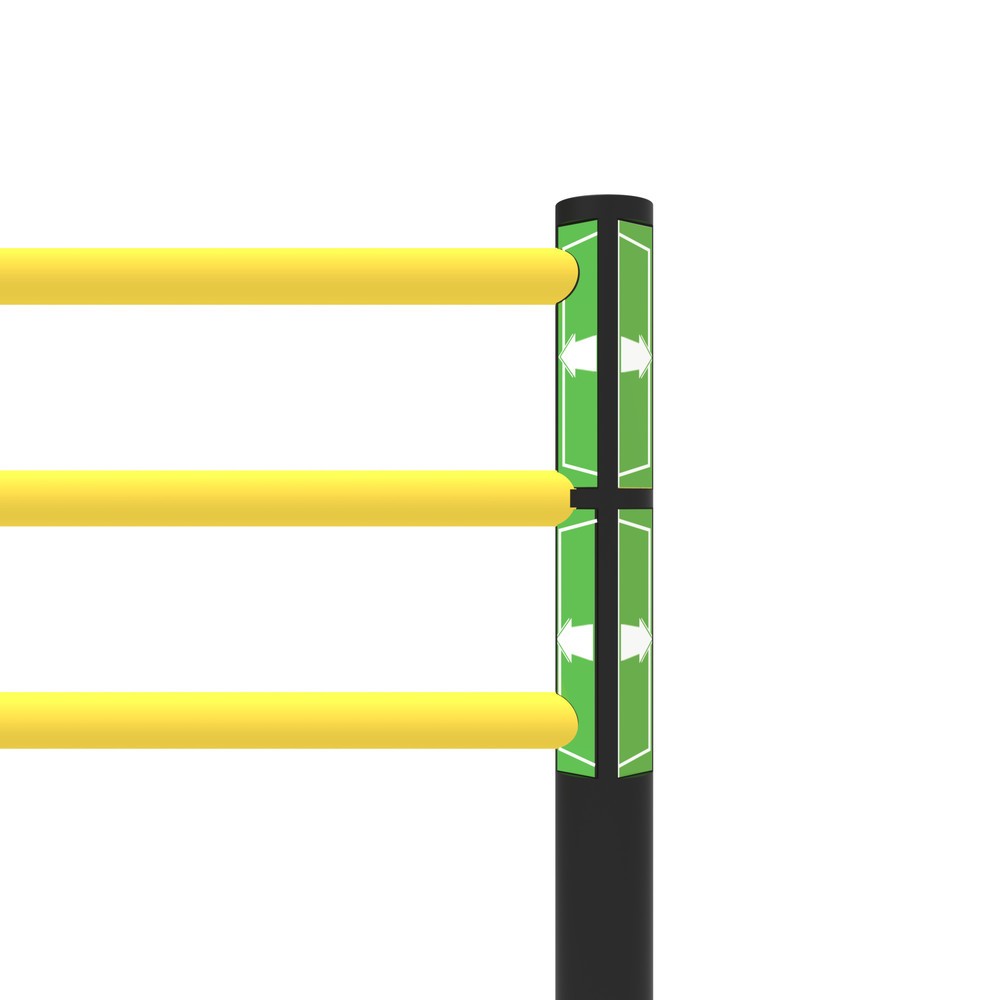 Produktabbildung Nr. 9: dancop Porte battante pour garde-corps de sécurité « Delta », H x l 1 200 x 1 750 mm, avec rouleau