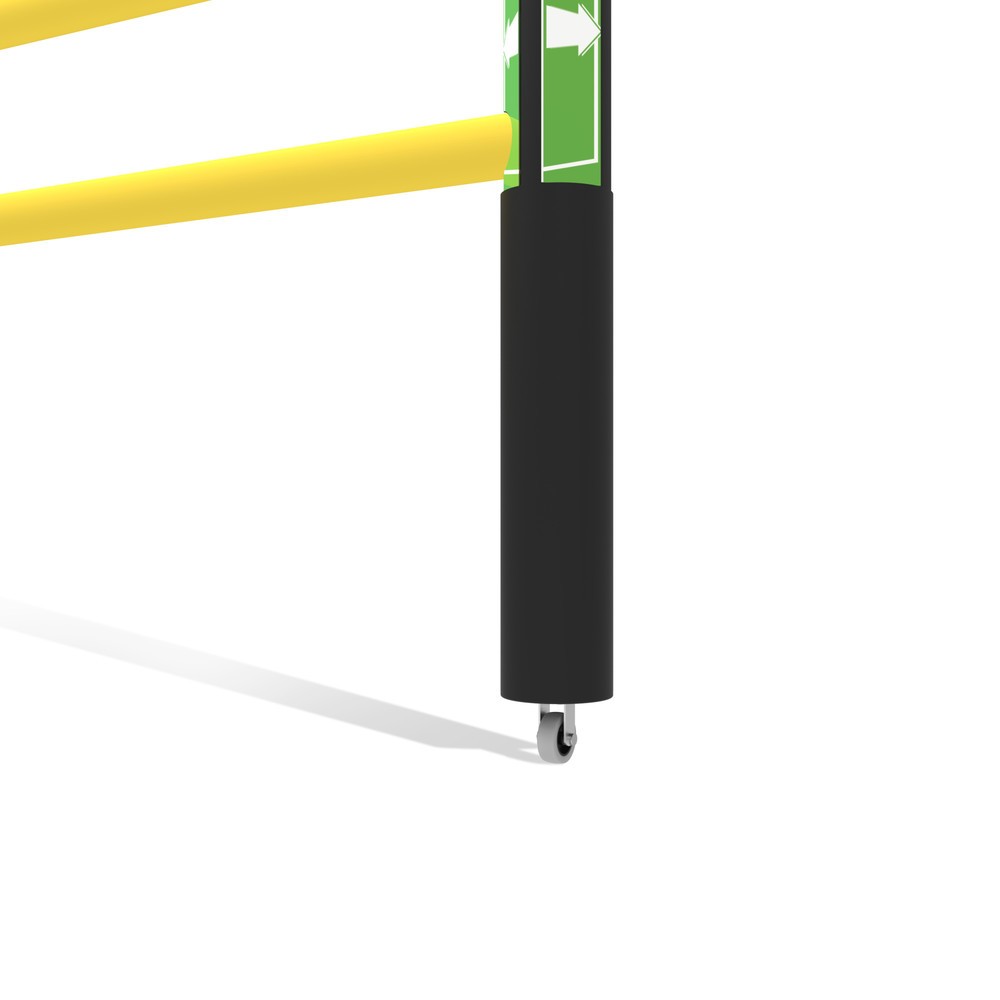 Produktabbildung Nr. 10: dancop Porte battante pour garde-corps de sécurité « Delta », H x l 1 200 x 1 750 mm, avec rouleau