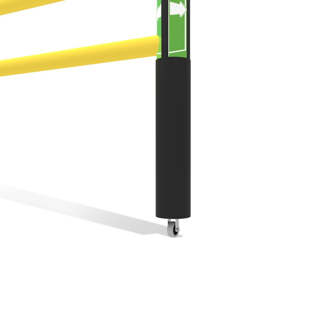 Produktabbildung Nr. 10: dancop Porte battante pour garde-corps de sécurité « Delta », H x l 1 200 x 2 000 mm, avec rouleau