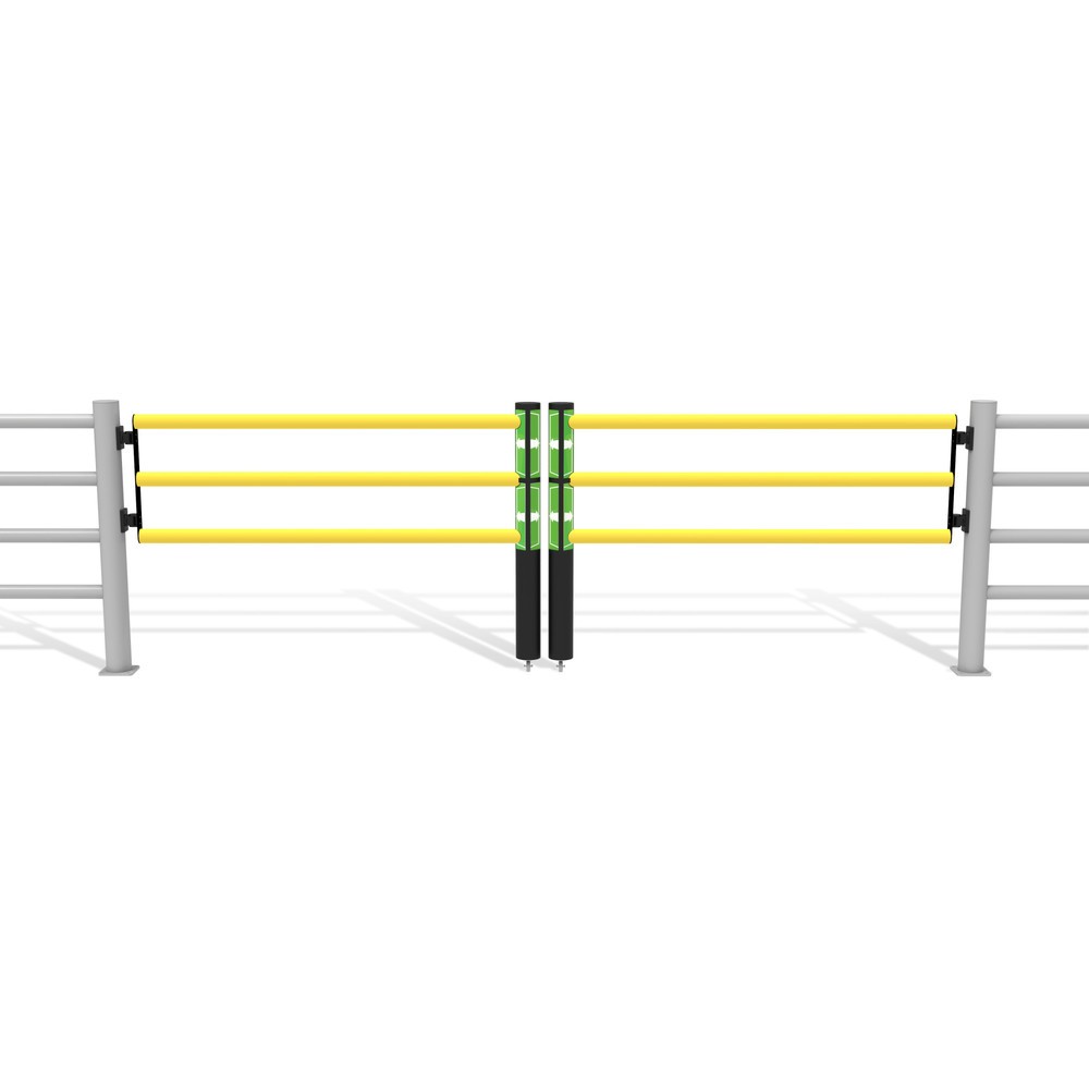 Produktabbildung Nr. 11: dancop Porte battante pour garde-corps de sécurité « Delta », H x l 1 200 x 1 750 mm, avec rouleau