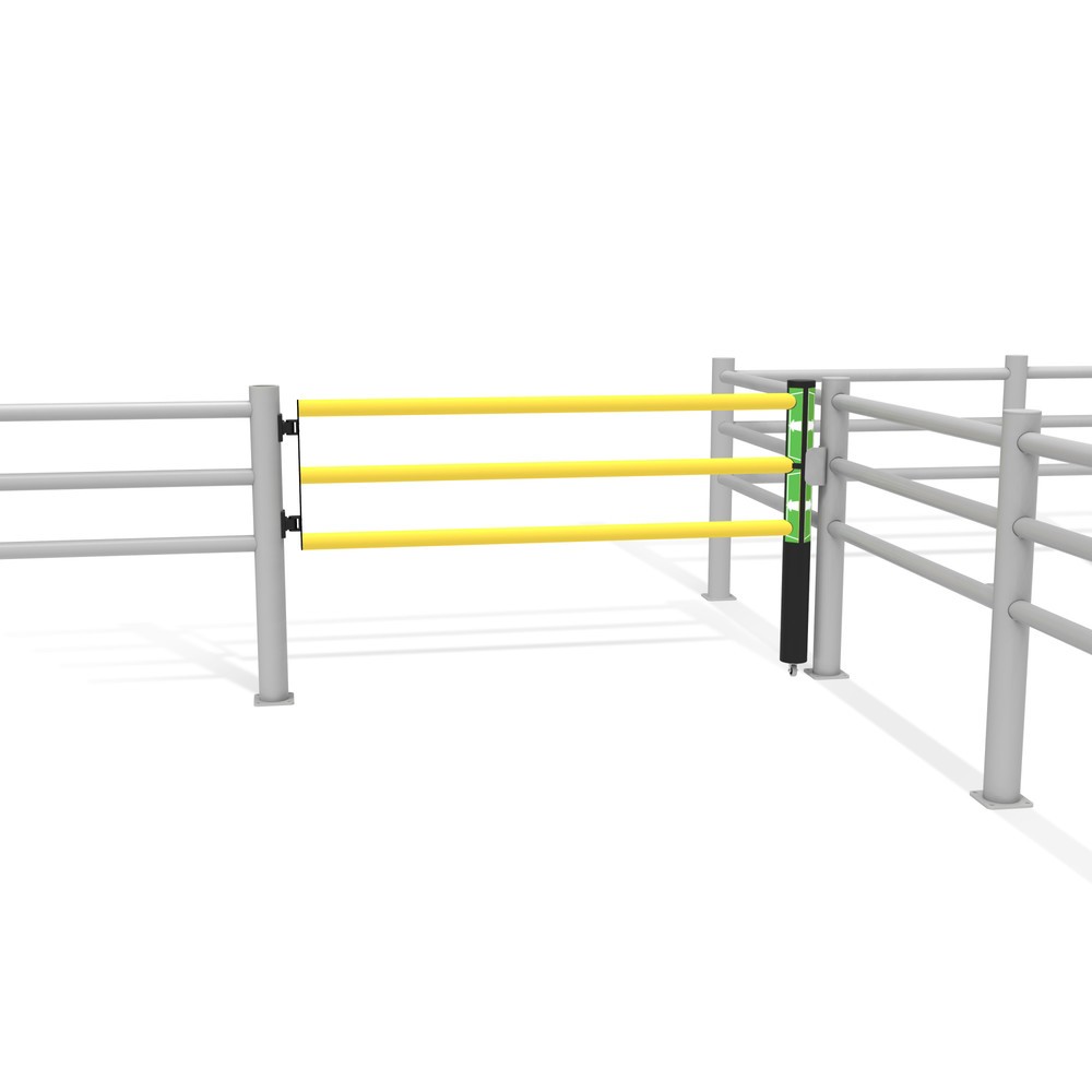 Produktabbildung Nr. 11: dancop Porte battante pour garde-corps de sécurité « Delta », H x l 1 200 x 2 000 mm, avec rouleau