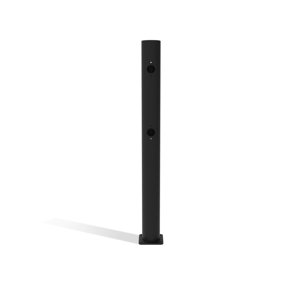 Produktabbildung Nr. 1: dancop Poteau central de porte battante pour garde-corps de sécurité « Delta », Ø 110 mm, hauteur 1 200 mm