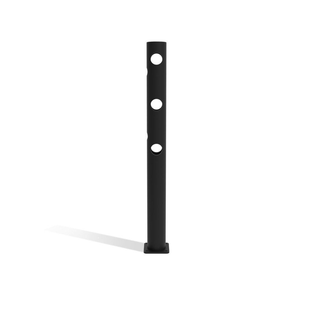 Produktabbildung Nr. 5: dancop Poteau central de porte battante pour garde-corps de sécurité « Delta », Ø 110 mm, hauteur 1 200 mm, 90°