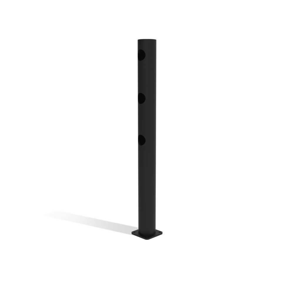 Produktabbildung Nr. 6: dancop Poteau central de porte battante pour garde-corps de sécurité « Delta », Ø 110 mm, hauteur 1 200 mm