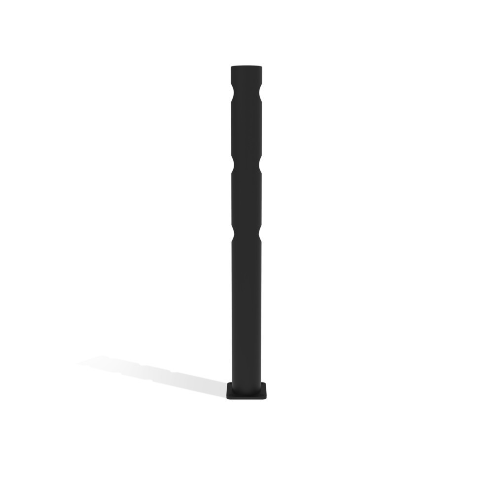 Produktabbildung Nr. 7: dancop Poteau central de porte battante pour garde-corps de sécurité « Delta », Ø 110 mm, hauteur 1 200 mm, 90°