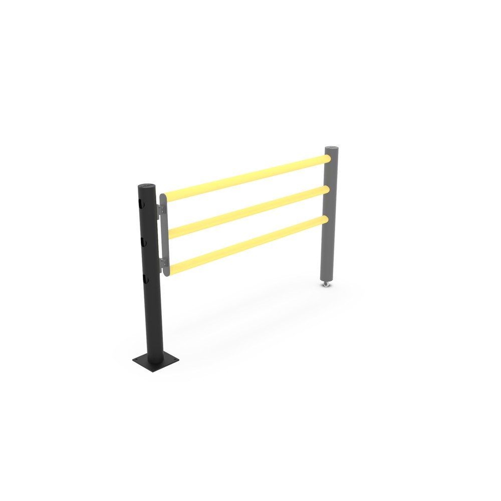 Produktabbildung Nr. 12: dancop Poteau central de porte battante pour garde-corps de sécurité « Delta », Ø 110 mm, hauteur 1 200 mm