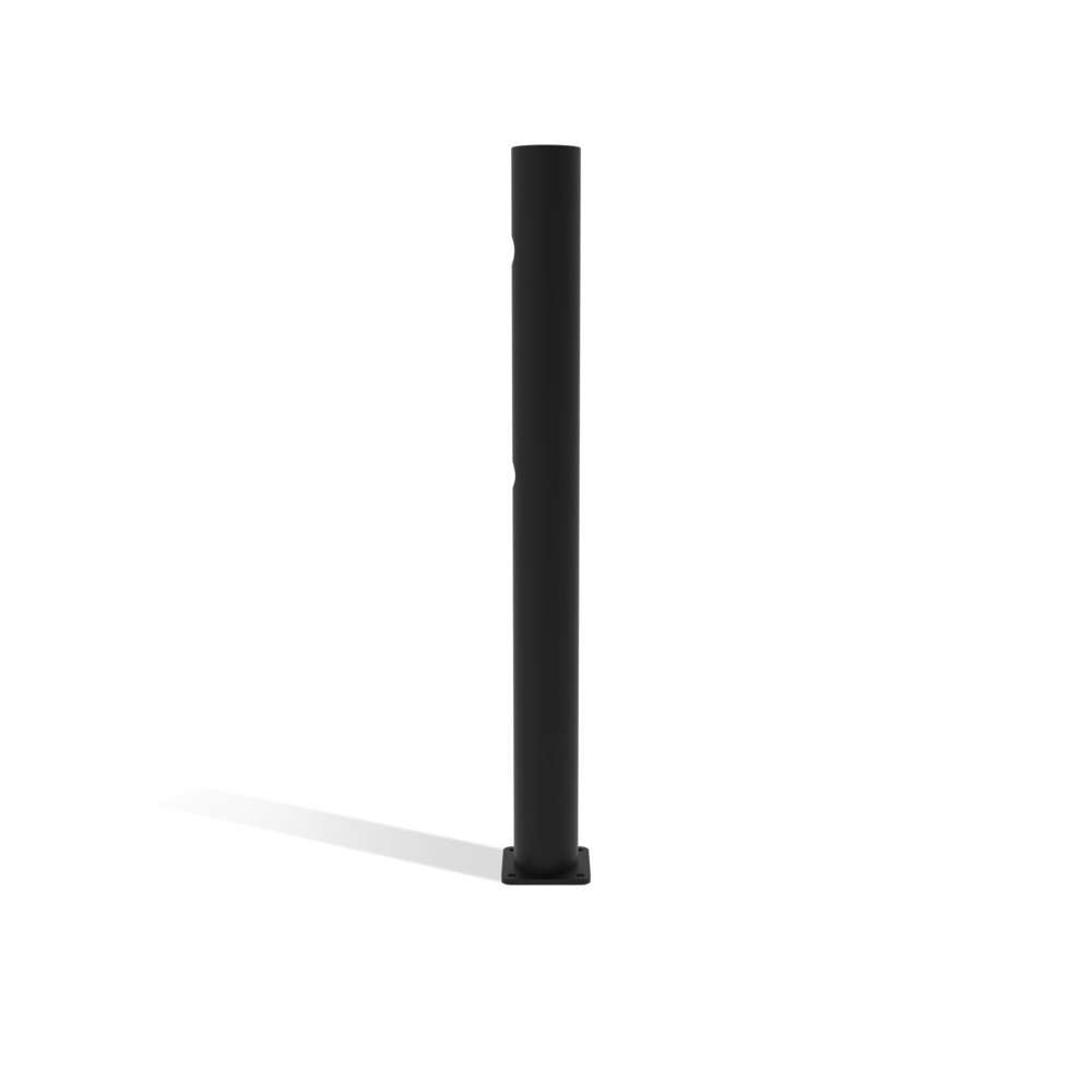 Produktabbildung Nr. 3: dancop Poteau d’extrémité pour porte battante de garde-corps de sécurité « Delta », Ø 110 mm, hauteur 1 200 mm, 90°, droite