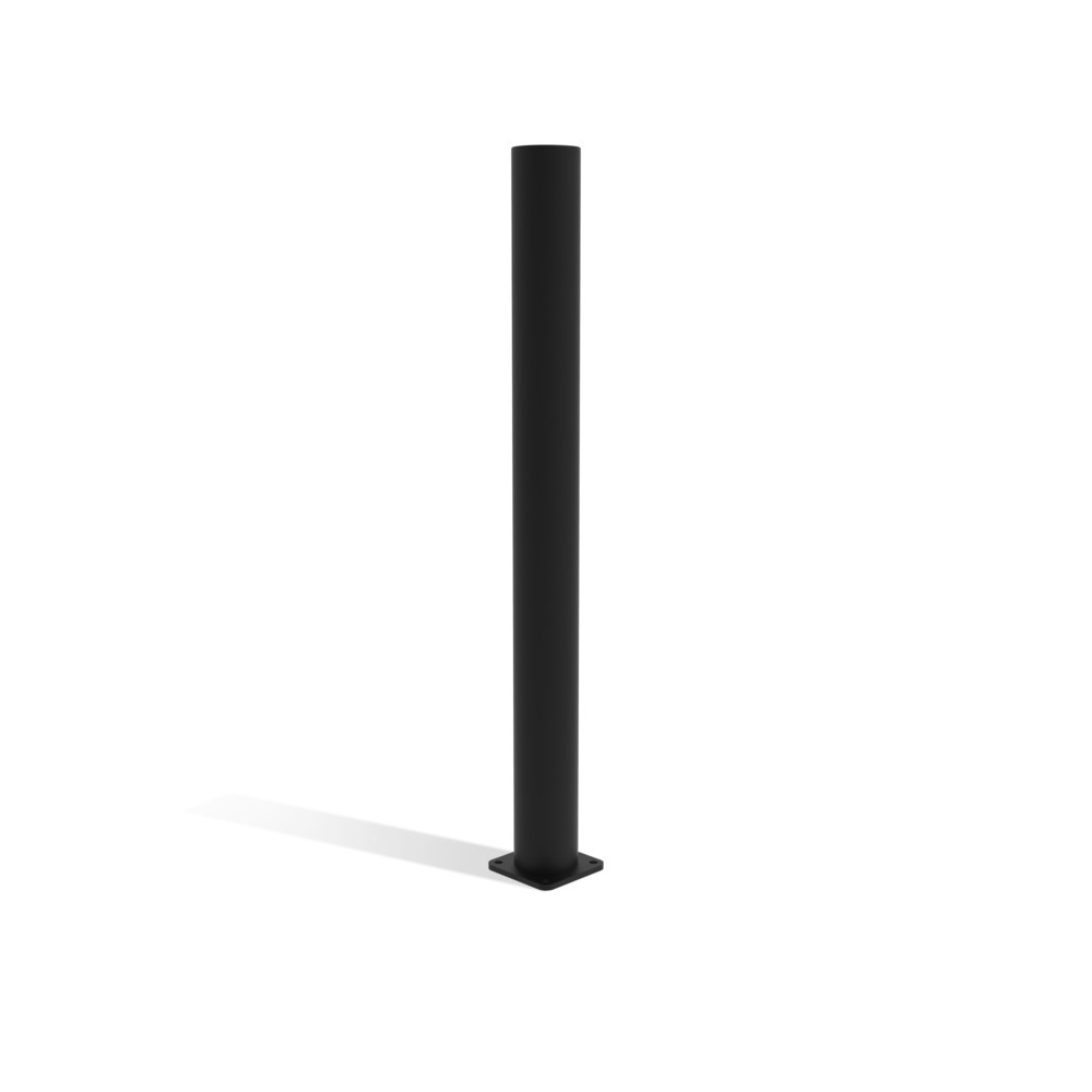 Produktabbildung Nr. 4: dancop Poteau d’extrémité pour porte battante de garde-corps de sécurité « Delta », Ø 110 mm, hauteur 1 200 mm, 90°, droite