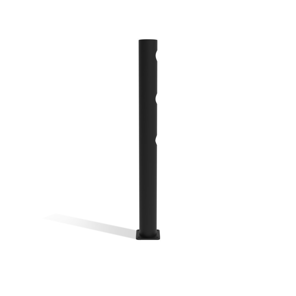 Produktabbildung Nr. 5: dancop Poteau d’extrémité pour porte battante de garde-corps de sécurité « Delta », Ø 110 mm, hauteur 1 200 mm, 90°, droite