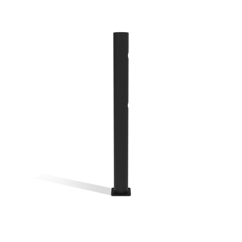Produktabbildung Nr. 7: dancop Poteau d’extrémité de porte battante pour garde-corps de sécurité « Delta », Ø 110 mm, hauteur 1 200 mm