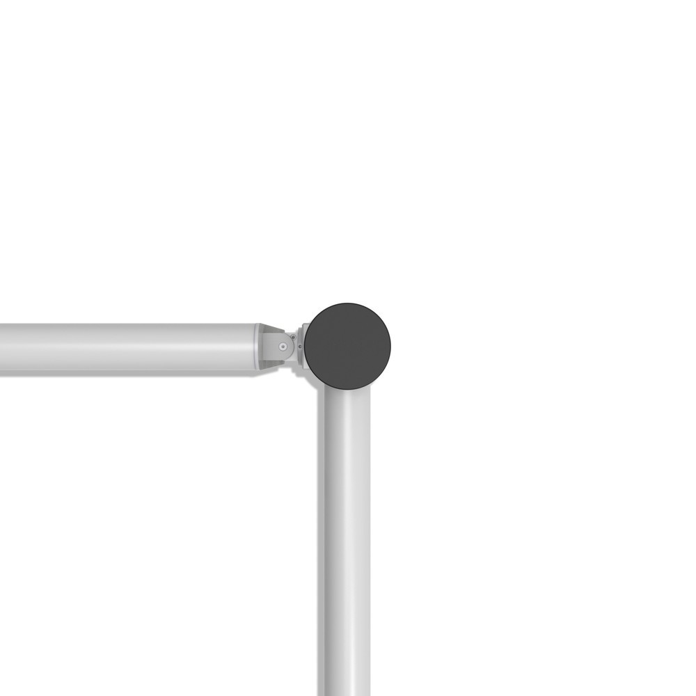 Produktabbildung Nr. 10: dancop Poteau d’extrémité pour porte battante de garde-corps de sécurité « Delta », Ø 110 mm, hauteur 1 200 mm, 90°, gauche