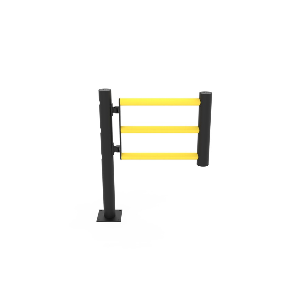 Produktabbildung Nr. 12: dancop Poteau d’extrémité de porte battante pour garde-corps de sécurité « Delta », Ø 110 mm, hauteur 1 200 mm