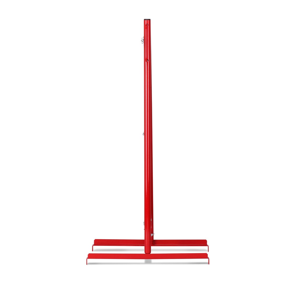 Produktabbildung Nr. 3: dancop Scherengitter, Standfuss beidseitig, Breite 3.600 mm, rot/weiss