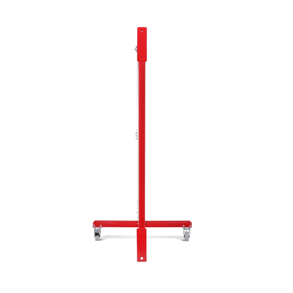 Produktabbildung Nr. 7: dancop Scherengitter, Rollen einseitig, Wandmontage, Breite 3.600 mm, rot/weiss