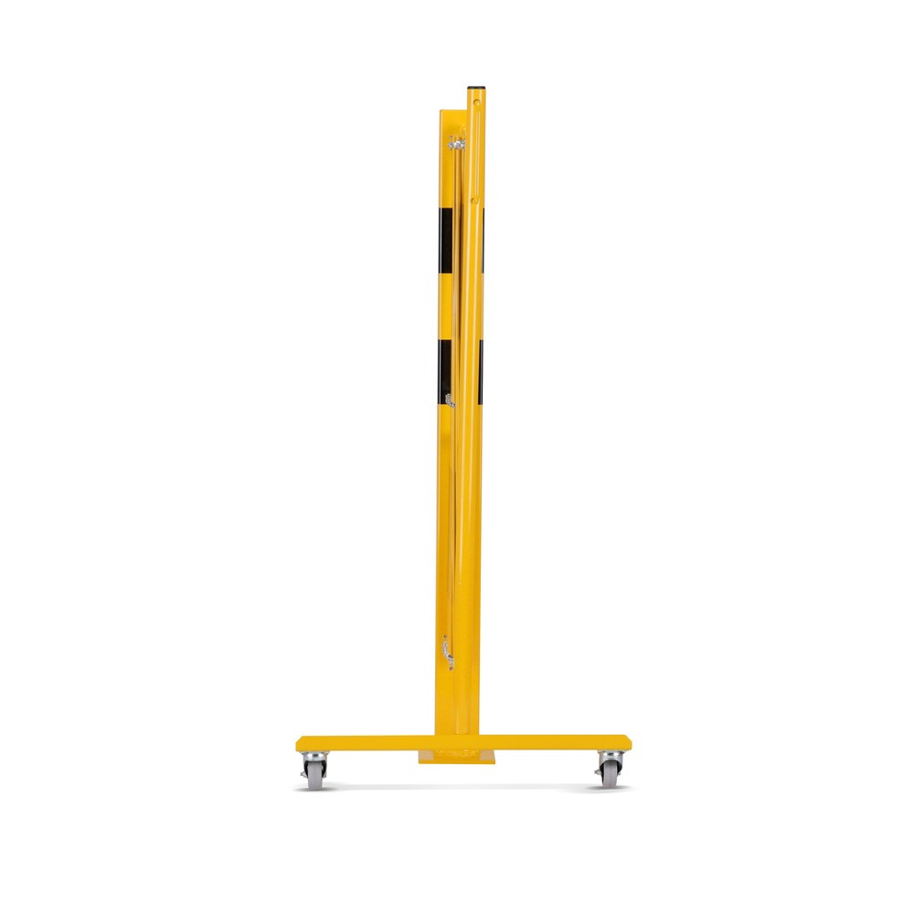 Produktabbildung Nr. 3: dancop Scherengitter, 1 Rollenfuss, 1 Absperrpfosten, Breite 3.600 mm, gelb/schwarz