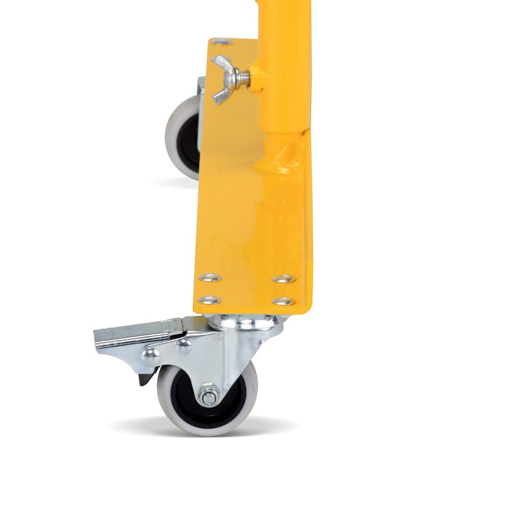 Produktabbildung Nr. 11: dancop Scherengitter, 1 Rollenfuss, 1 Standpfosten, Breite 3.600 mm, gelb/schwarz