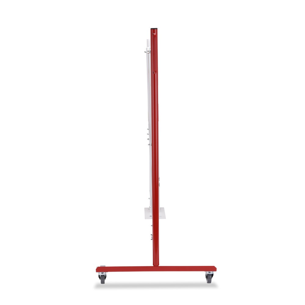 Produktabbildung Nr. 7: dancop Scherengitter mit Sperrpfosten, Ø 60 mm, Breite 3.600 mm, rot/weiss