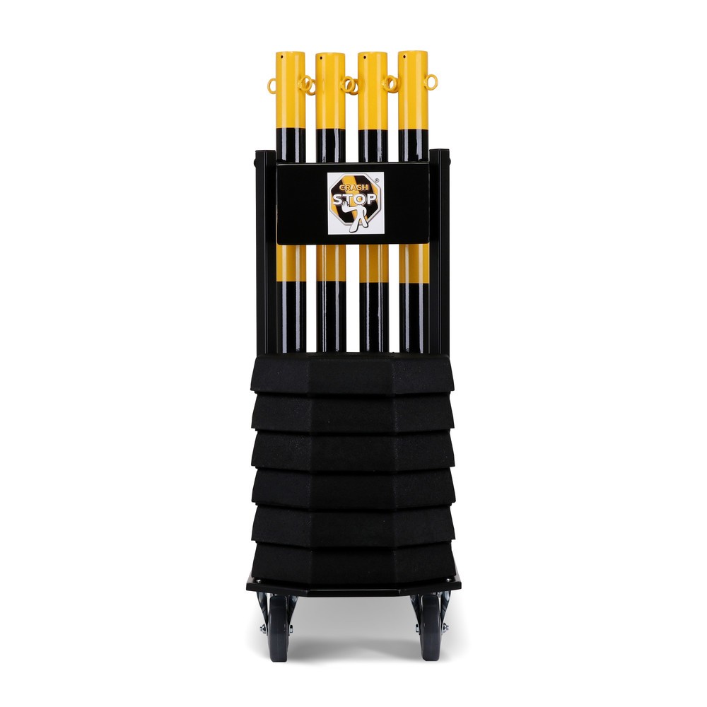 Produktabbildung Nr. 3: dancop Support de stockage et de transport KPS-TG avec poteaux à chaîne, jaune/noir