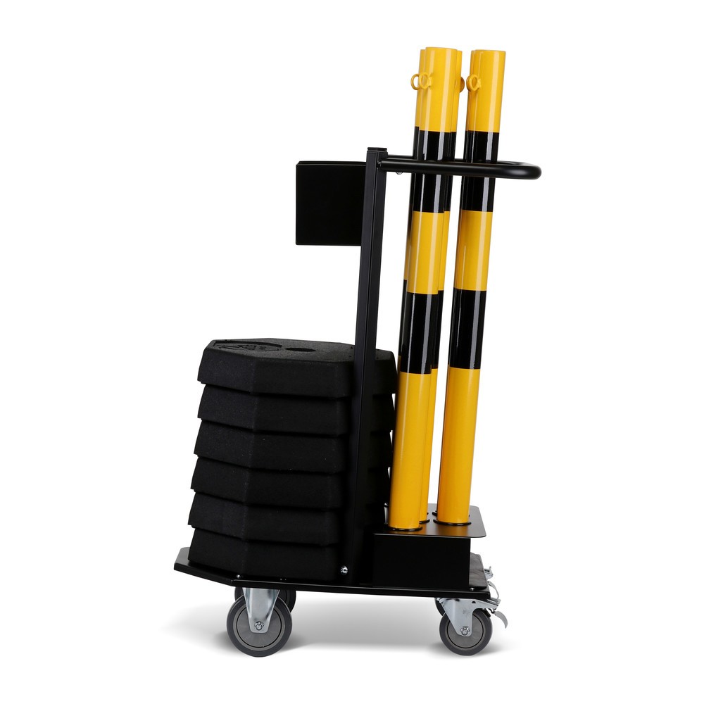 Produktabbildung Nr. 5: dancop Support de stockage et de transport KPS-TG avec poteaux à chaîne, jaune/noir