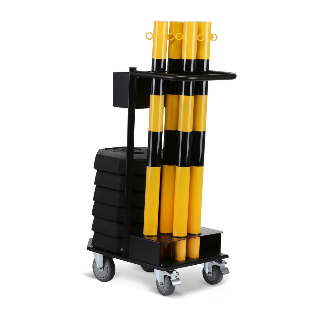 Produktabbildung Nr. 6: dancop Support de stockage et de transport KPS-TG avec poteaux à chaîne, jaune/noir