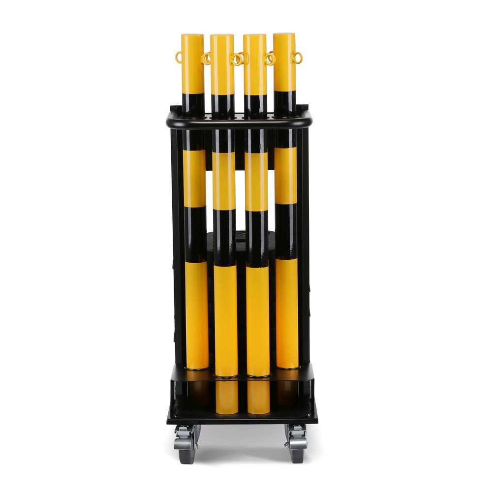 Produktabbildung Nr. 7: dancop Support de stockage et de transport KPS-TG avec poteaux à chaîne, jaune/noir