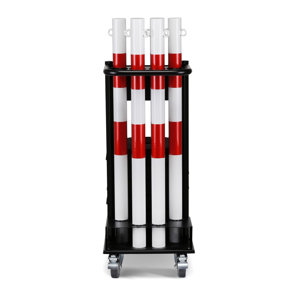 Produktabbildung Nr. 7: dancop Support de stockage et de transport KPS-TG avec poteaux à chaîne, rouge/blanc
