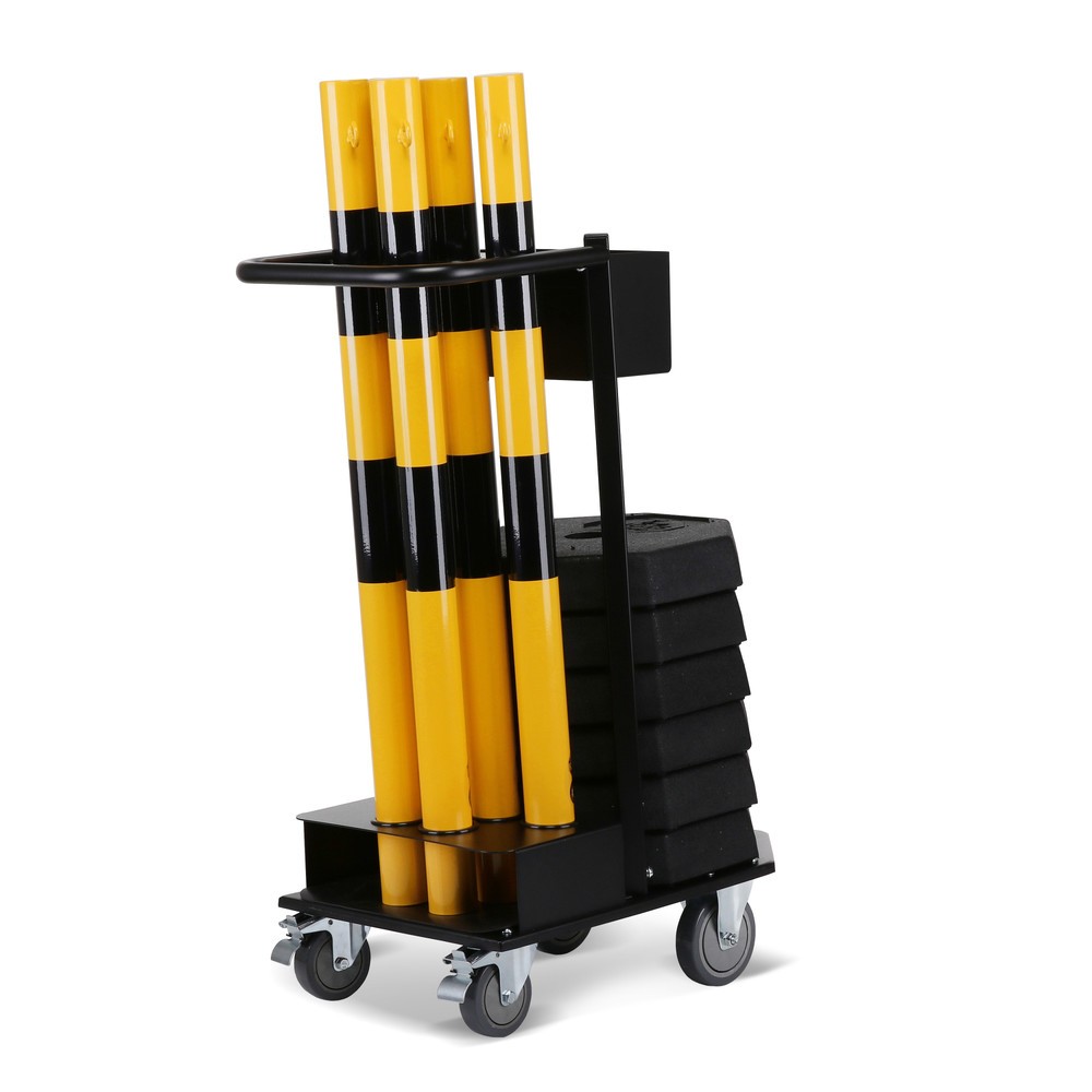 Produktabbildung Nr. 8: dancop Support de stockage et de transport KPS-TG avec poteaux à chaîne, jaune/noir