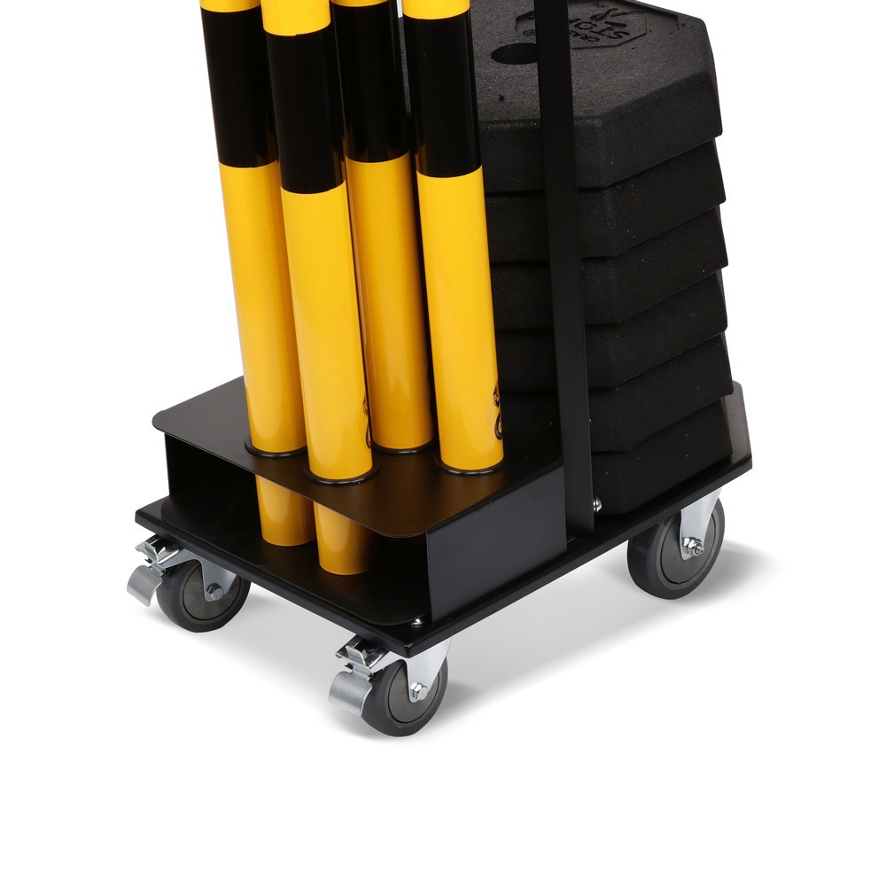 Produktabbildung Nr. 10: dancop Support de stockage et de transport KPS-TG avec poteaux à chaîne, jaune/noir