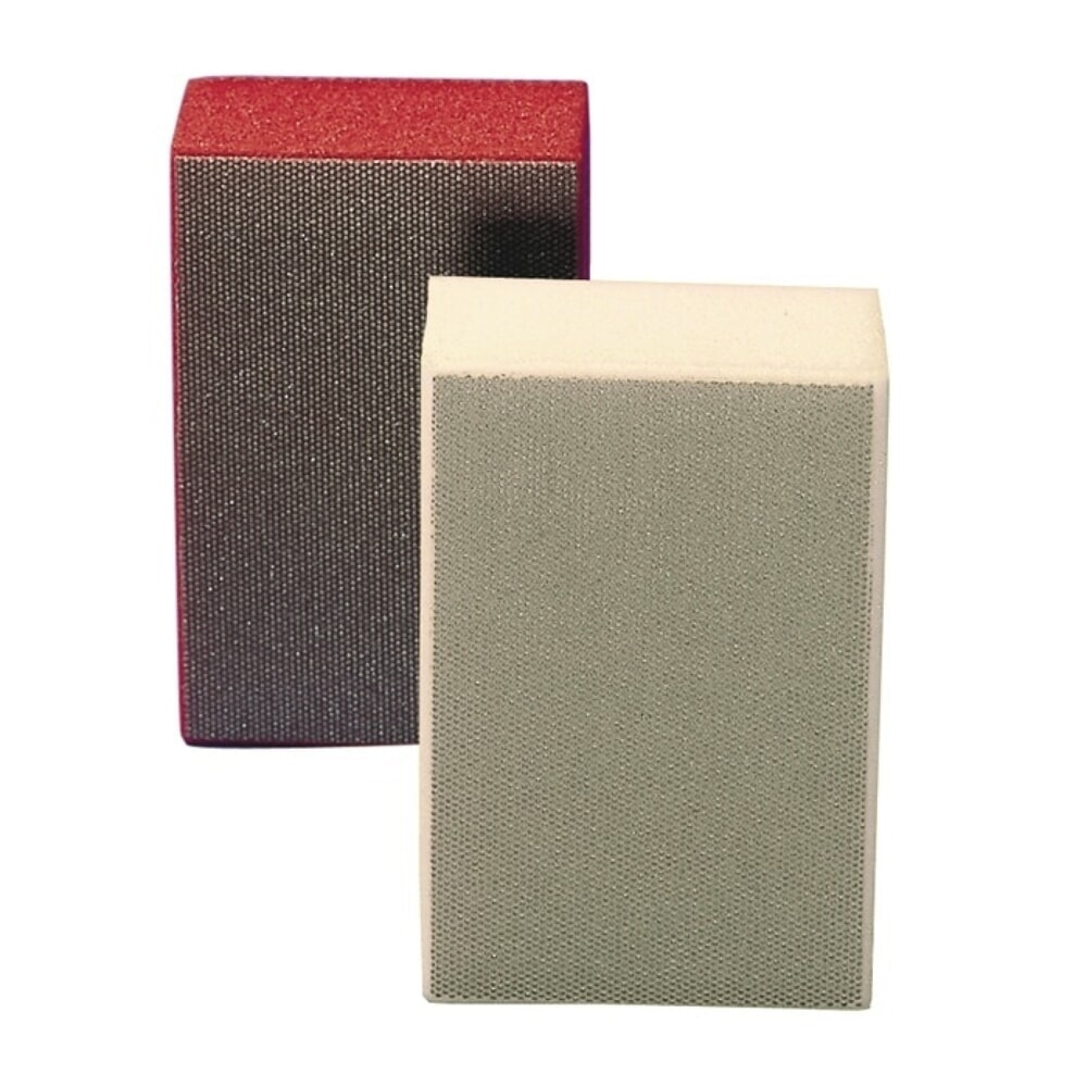 Produktabbildung: 3M™ Handschleifklotz 6200J, N074 rot, L90xB55xH25mm Diamant