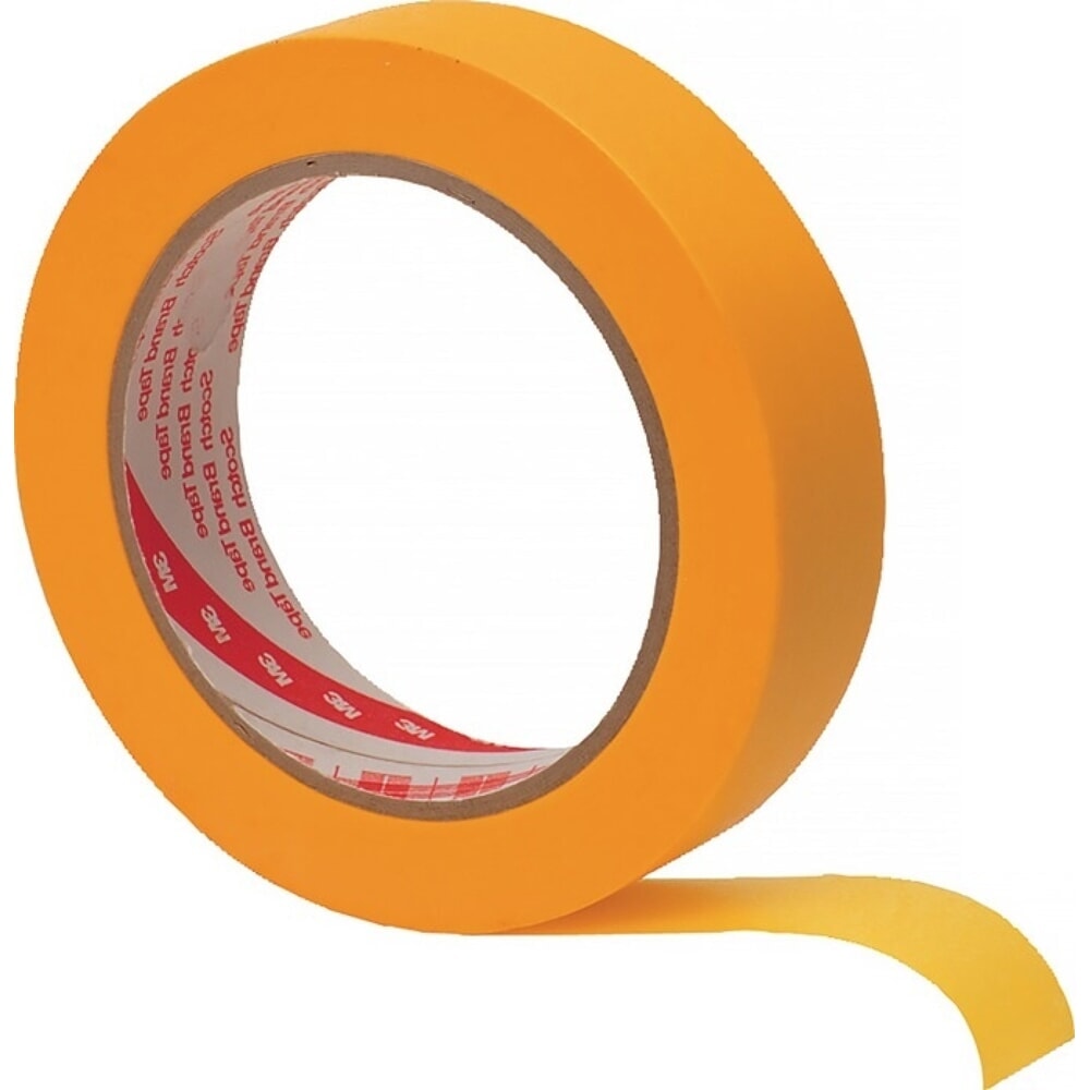 Produktabbildung: 3M™ Malerabdeckband Scotch® Super PT244, goldfarben, glatt, Rolle, Länge 50 m Breite 30 mm