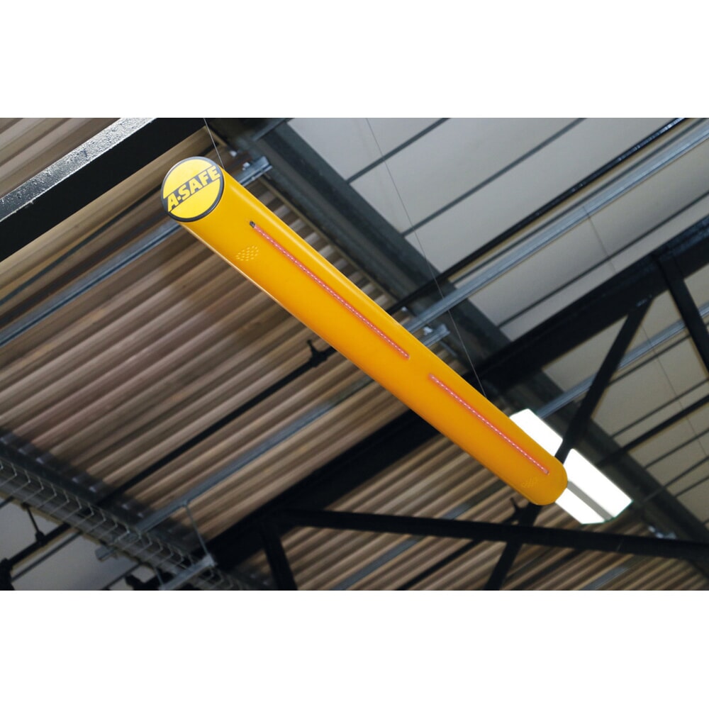 Produktabbildung Nr. 3: A-SAFE Alarmleiste aus Memaplex®, visuell u. akustisch, Länge 2.000 mm