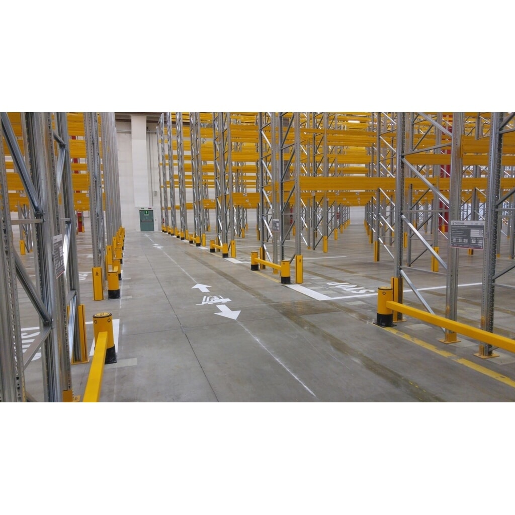 Produktabbildung Nr. 4: A-SAFE Regalendschutz aus MEMAPLEX®, einfach - 1.100 mm Länge