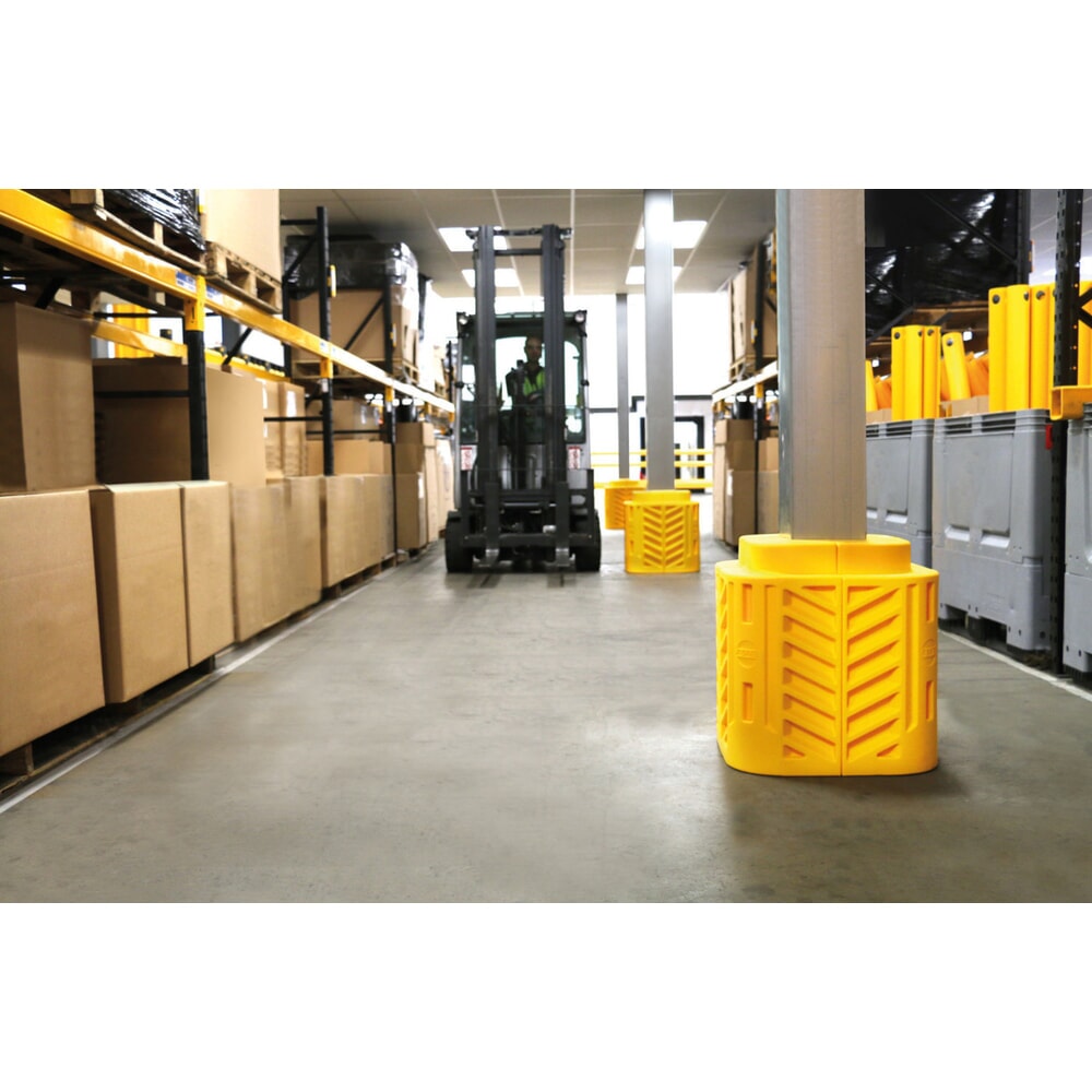 Produktabbildung Nr. 6: A-SAFE Säulen-Anfahrschutz FlexiShield aus MEMAPLEX®, Höhe 600 mm, für Säulenmasse (BxT) 100 x 100 mm