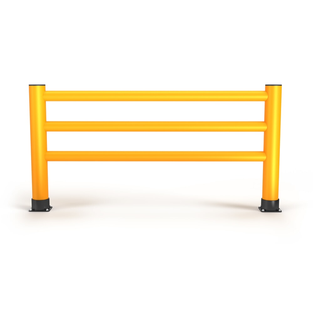Produktabbildung Nr. 3: A.M.P.E.R.E. Rammschutzgeländer Rack Mammut®, Innen- und Aussenbereich, HxL 1.100 x 10.000 mm