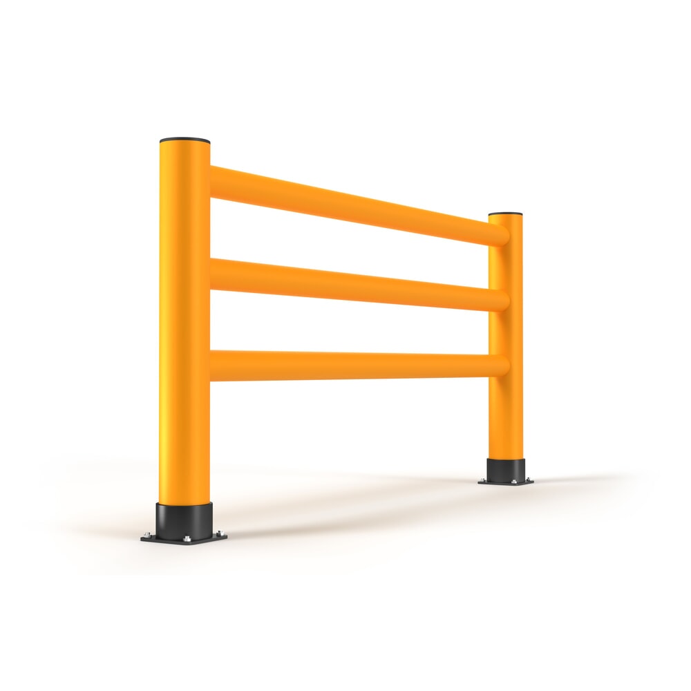 Produktabbildung Nr. 5: A.M.P.E.R.E. Rammschutzgeländer Rack Mammut®, Innen- und Aussenbereich, HxL 1.100 x 10.000 mm
