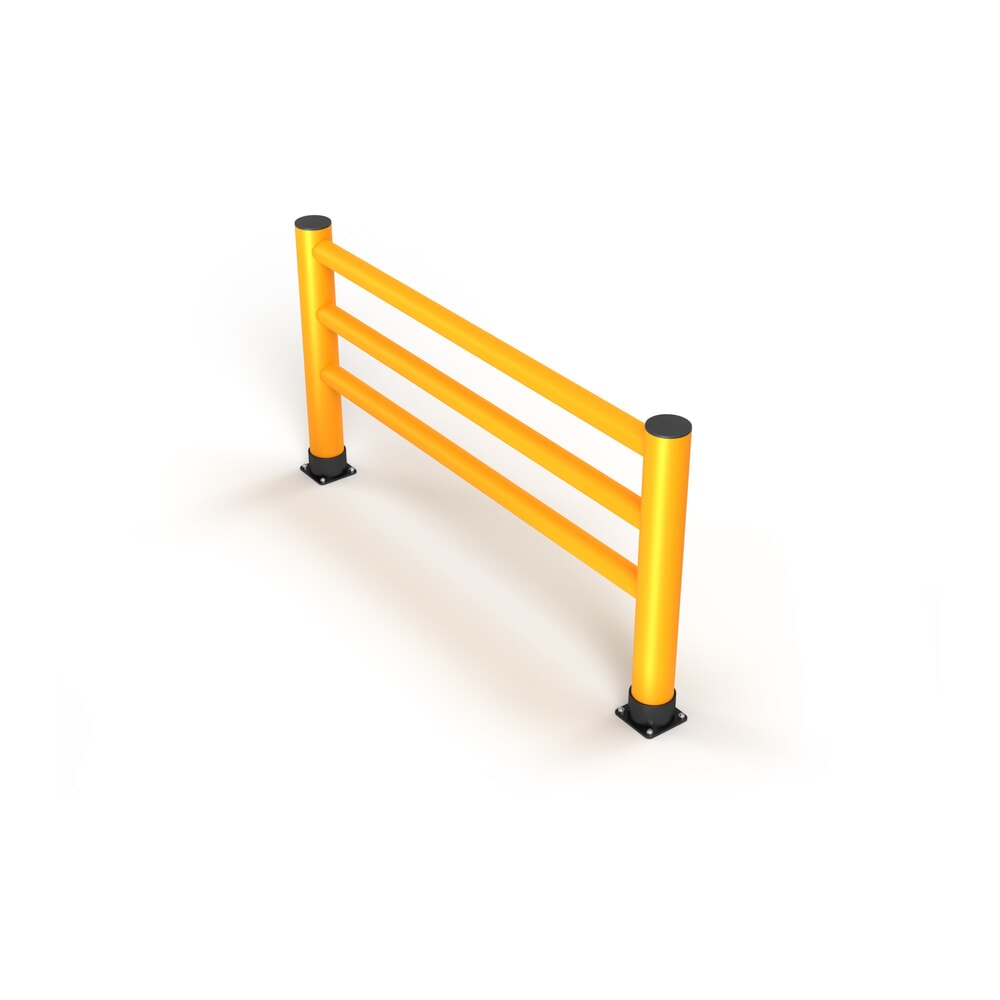Produktabbildung Nr. 6: A.M.P.E.R.E. Rammschutzgeländer Rack Mammut®, Innen- und Aussenbereich, HxL 1.100 x 10.000 mm