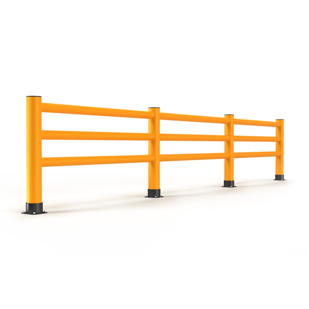 Produktabbildung Nr. 4: A.M.P.E.R.E. Rammschutzgeländer Rack Mammut®, Innen- und Aussenbereich, HxL 1.100 x 6.000 mm