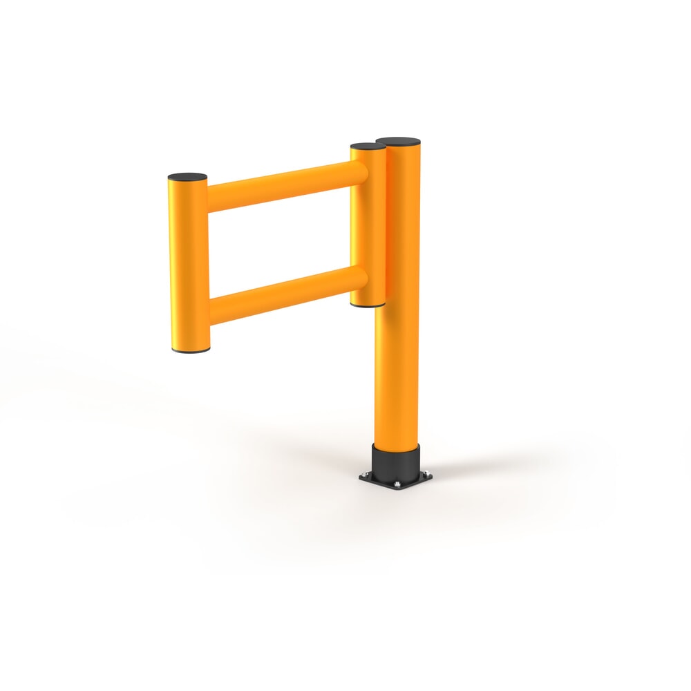 Produktabbildung: A.M.P.E.R.E. Schwingtür Rack Mammut® für Rammschutzgeländer Rack Mammut®, Innen- und Aussenbereich Anschlag links, HxL 1.100 x 1.000 mm