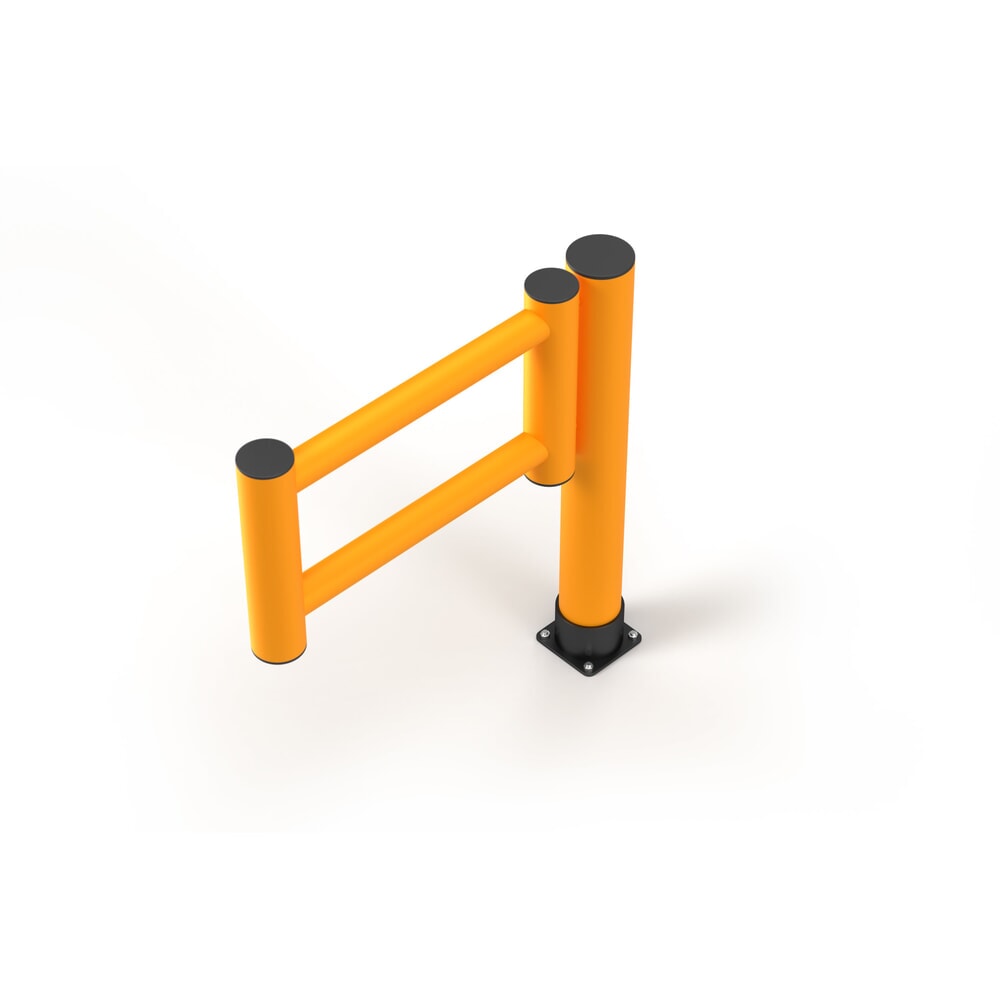 Produktabbildung Nr. 4: A.M.P.E.R.E. Schwingtür Rack Mammut® für Rammschutzgeländer Rack Mammut®, Innen- und Aussenbereich Anschlag links, HxL 1.100 x 1.000 mm