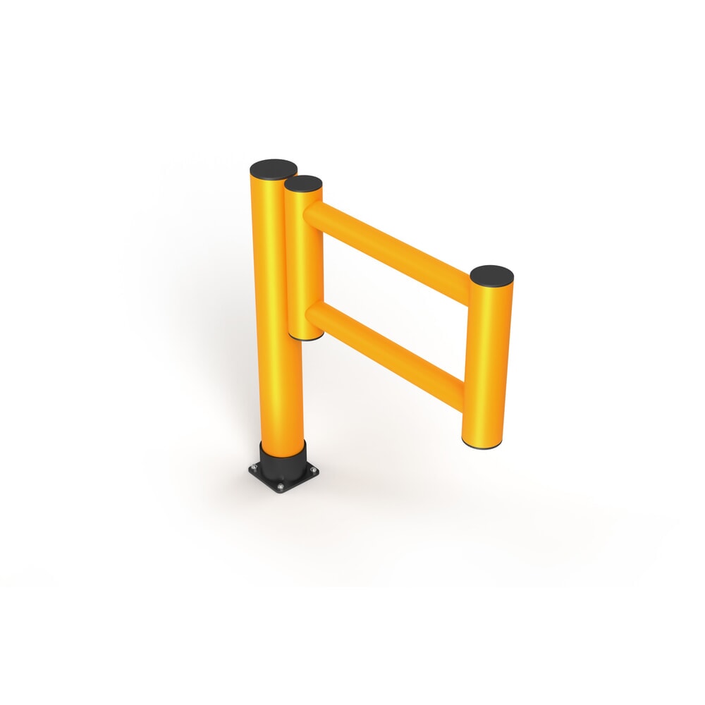 Produktabbildung Nr. 6: A.M.P.E.R.E. Schwingtür Rack Mammut® für Rammschutzgeländer Rack Mammut®, Innen- und Aussenbereich Anschlag links, HxL 1.100 x 1.000 mm