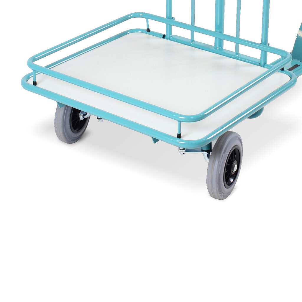 Produktabbildung: Abnehmbare Ladezarge für Betriebsroller Ameise®, türkisblau
